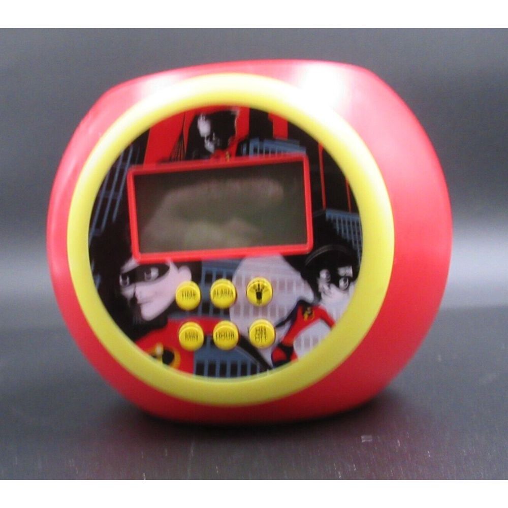 Incredibles 2 Projection Color Changing‎ Alarm Clock Light Projects Stars Red